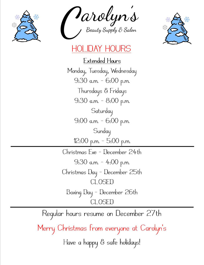 Carolyn's Beauty Supply & Salon Beauty Salon Oshawa